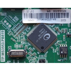 MAIN FUENTE PARA TV COBY / NUMERO DE PARTE S0321819H3200 / TP.MS3553.PB819 / DEPBA819H32L00-1418 / PANEL LSC320AN10 / MODELO 32"	